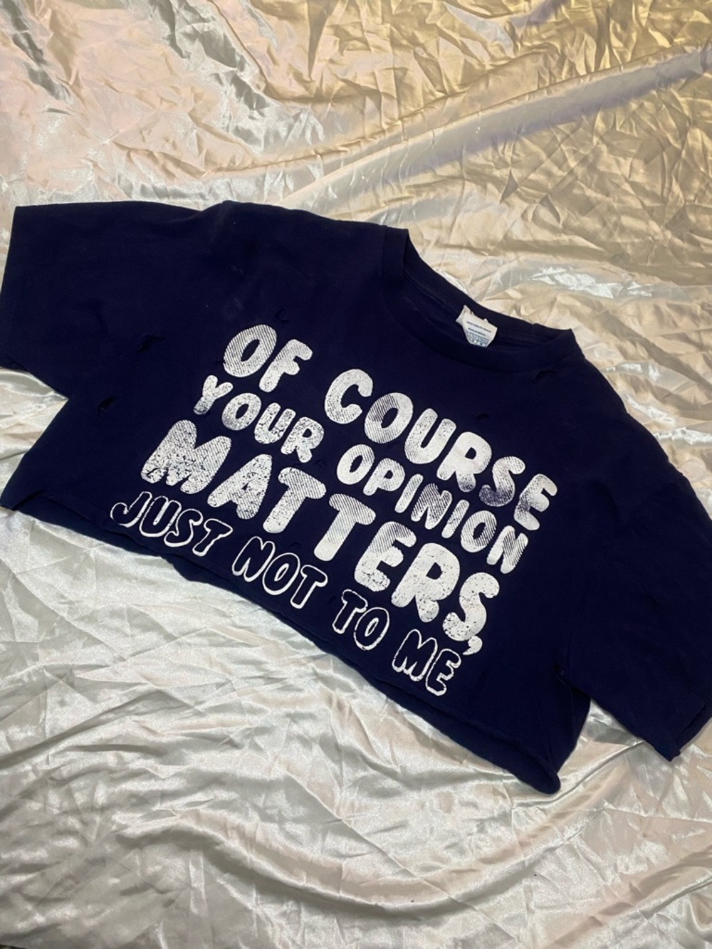 🔥distressed crop top